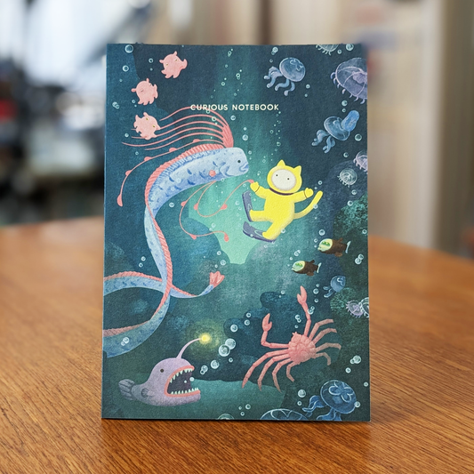 Curious Cat Notebook - Deep Sea