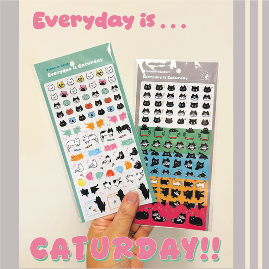 EVERYDAY IS CATURDAY Sticker Sheet 01