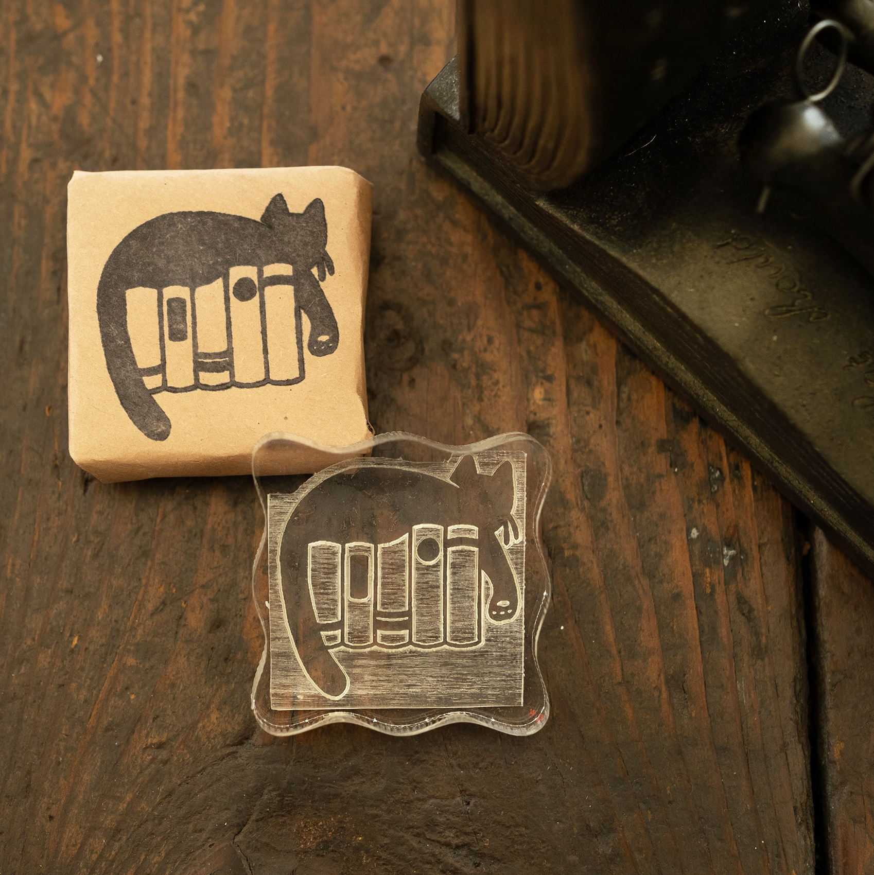 Academic Cat Clear Rubber Stamp