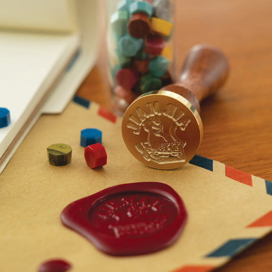 Airmail Cat Sealing Wax Stamp
