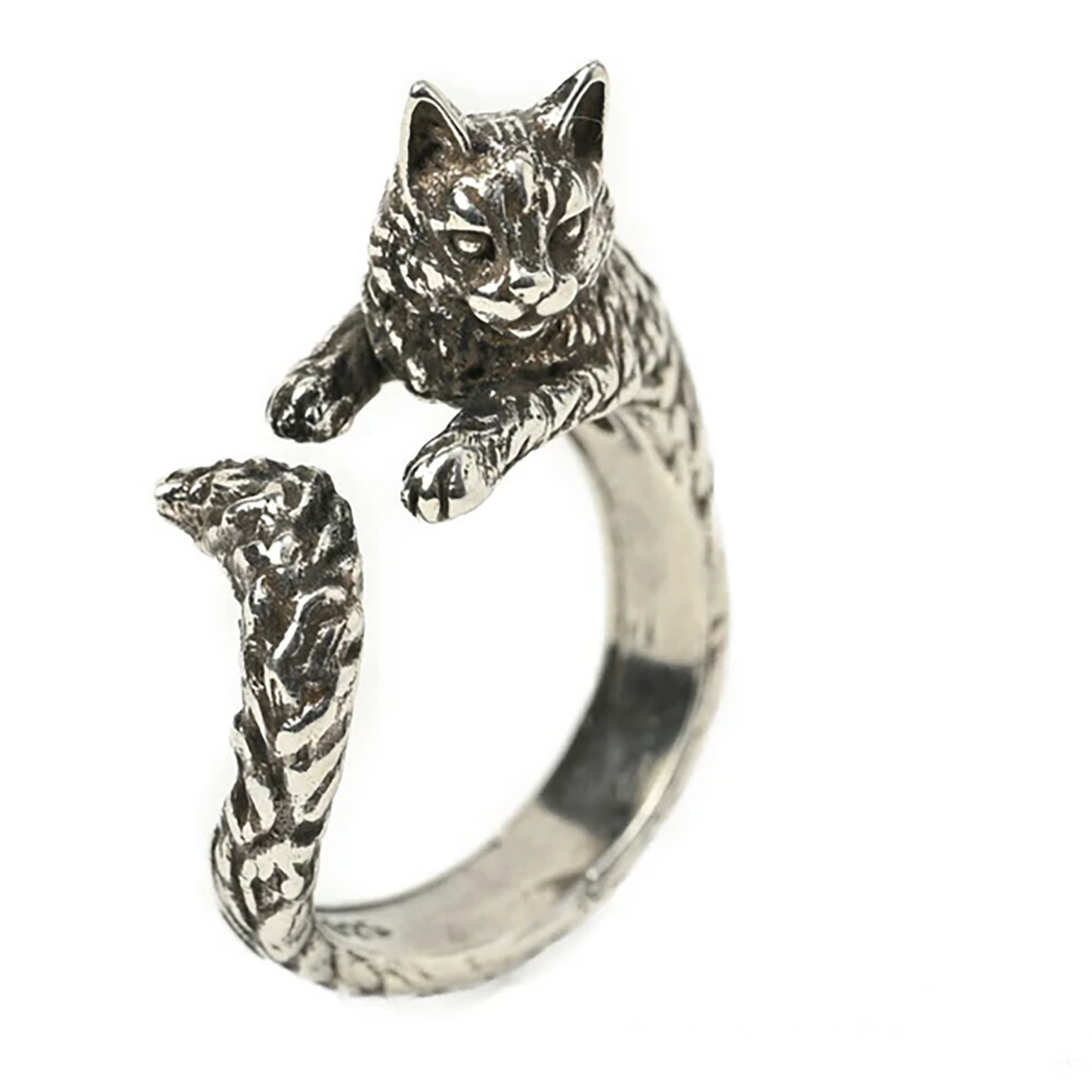 Ring - Silver Cat / 銀の猫