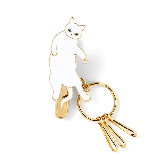 Cat Key Chain with Clip / クリップ付きキーホルダー