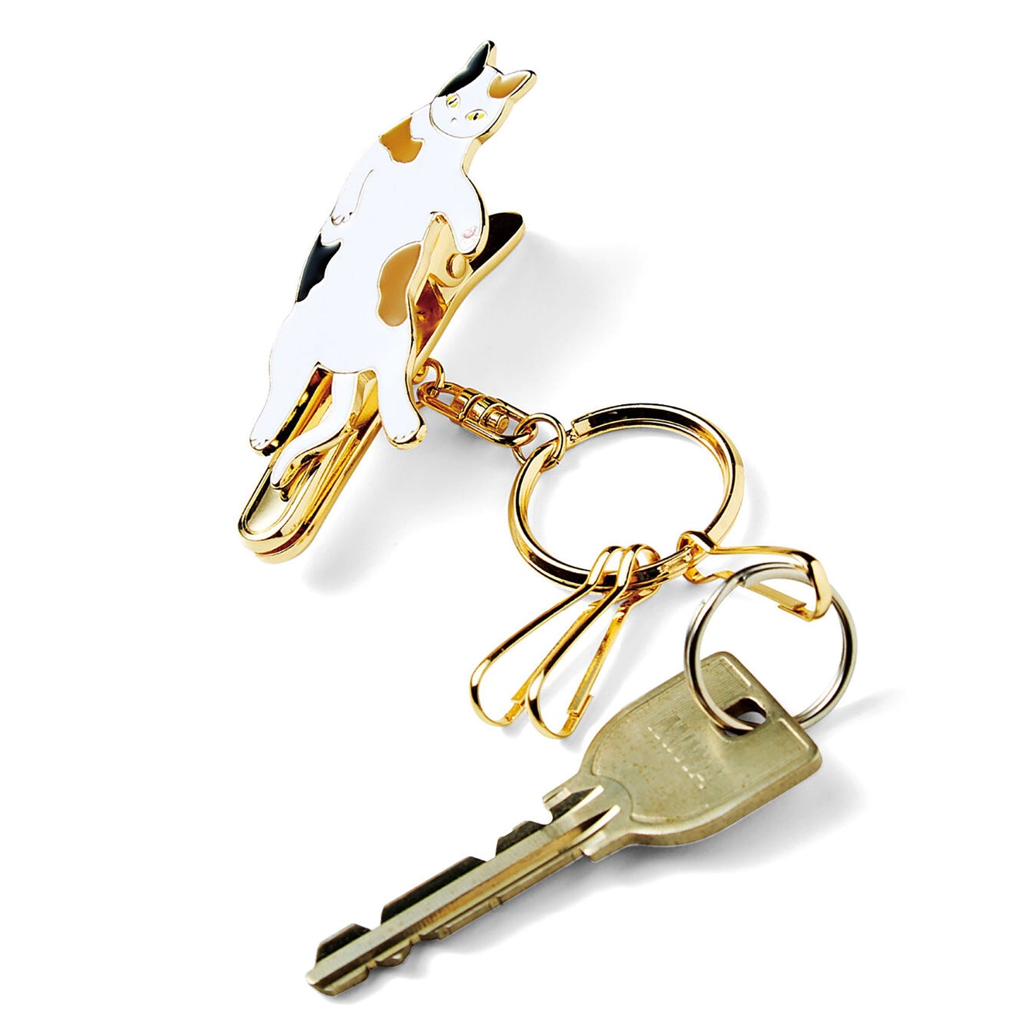 Cat Key Chain with Clip / クリップ付きキーホルダー