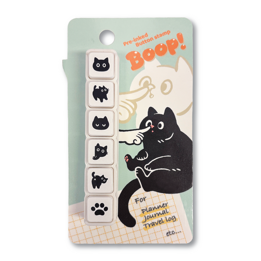 Pre Inked Stamp - BOOP 02 BLACK