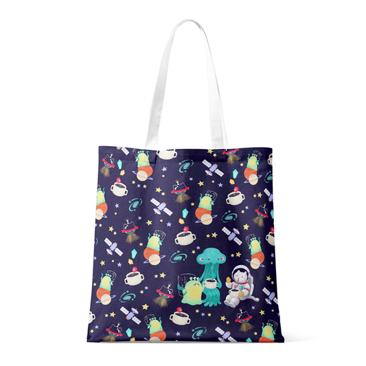 Curious Cat Tote Bag - Mars