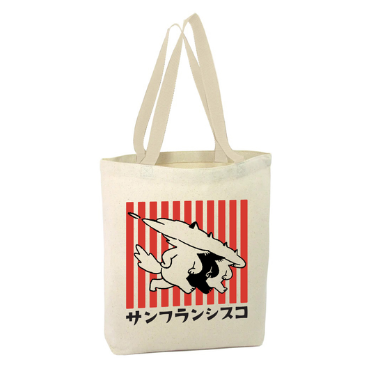 FOG CATS LOGO Totebag - Red Lines