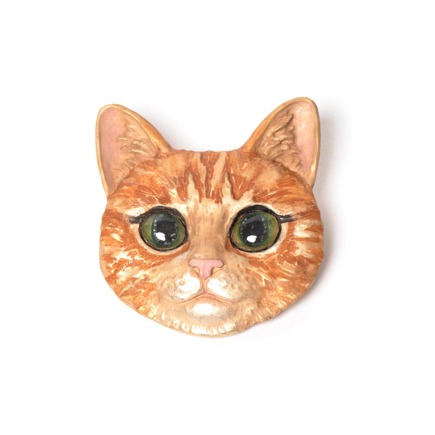 Brooch Pin - Tabby Cat Orange / 茶トラ