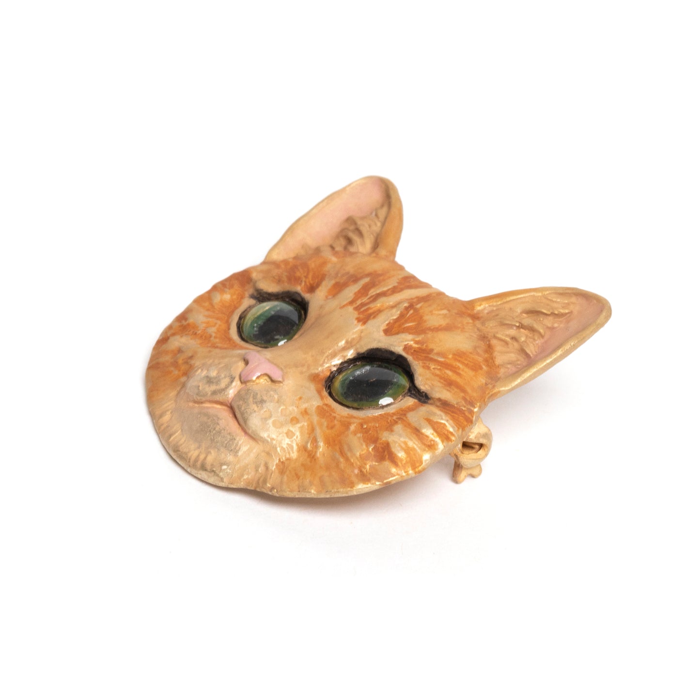 Brooch Pin - Tabby Cat Orange / 茶トラ